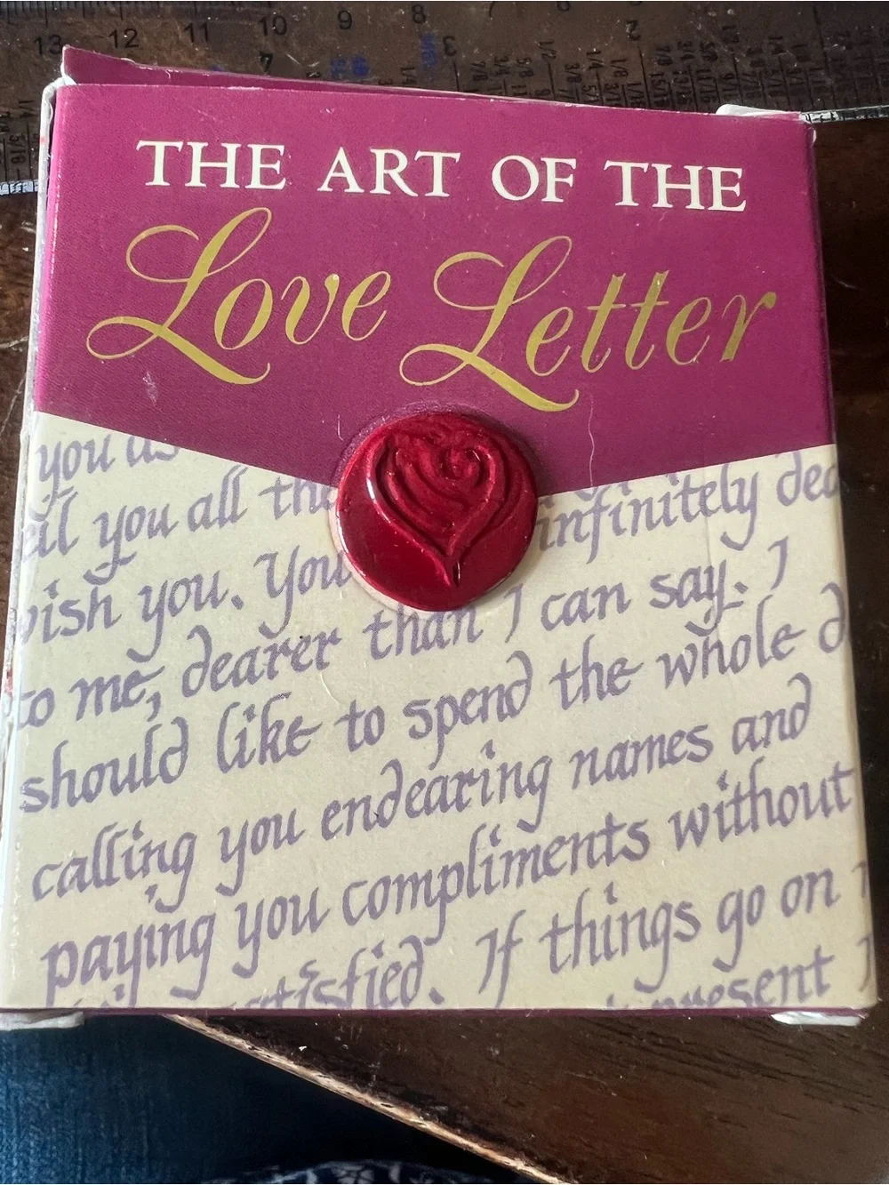 Adorable Mini Stationary Kit - The Art Of The Love Letter Burgundy & Cream